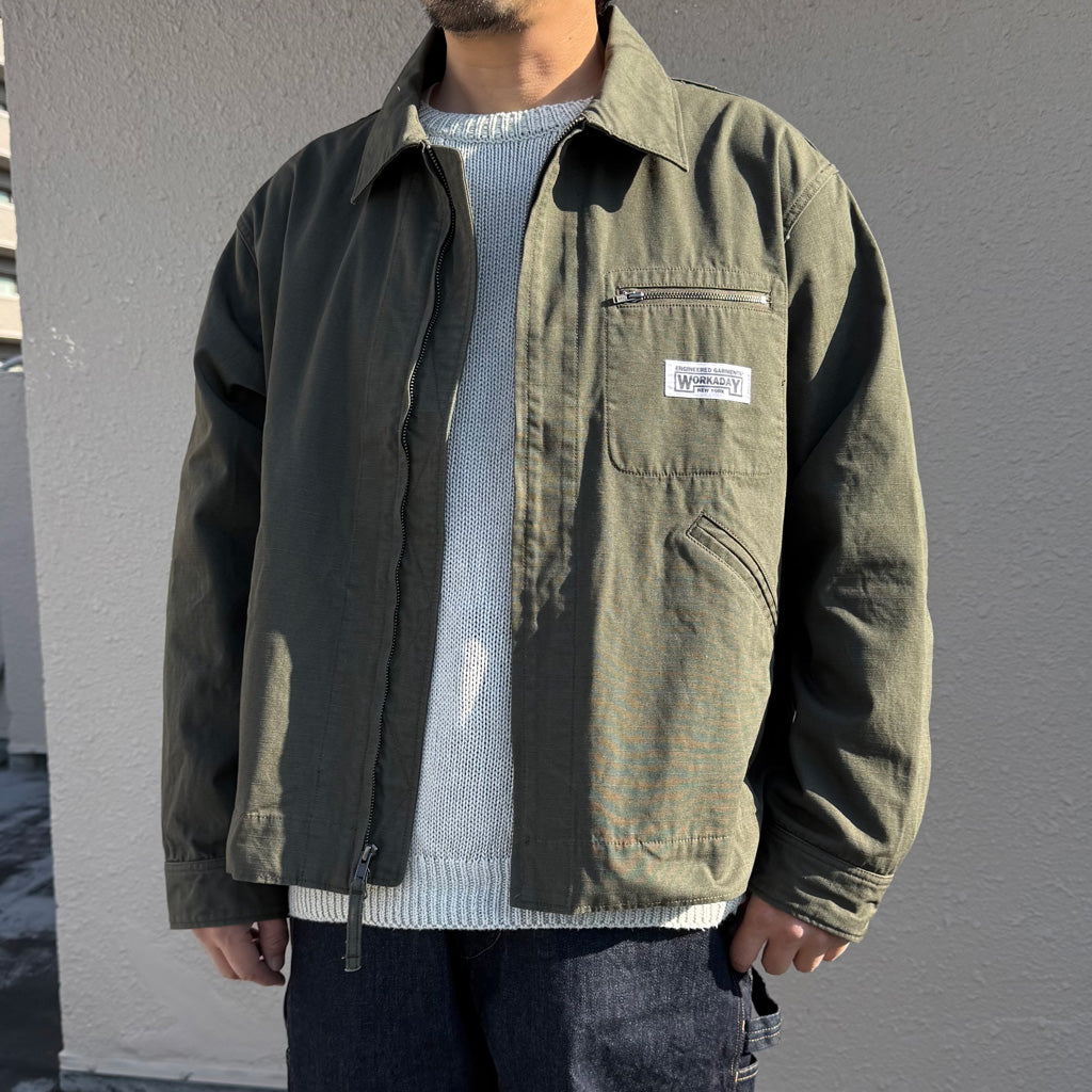 ENGINEERED GARMENTS WORKADAY : Short Jacket-Heavyweight Cotton Ripstop