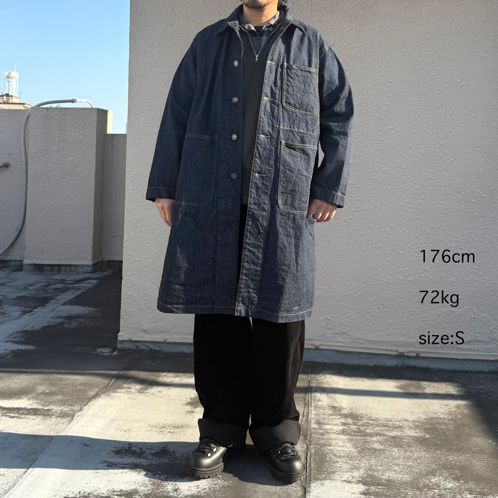 ENGINEERED GARMENTS WORKADAY : Shop Coat-12oz Cone Denim