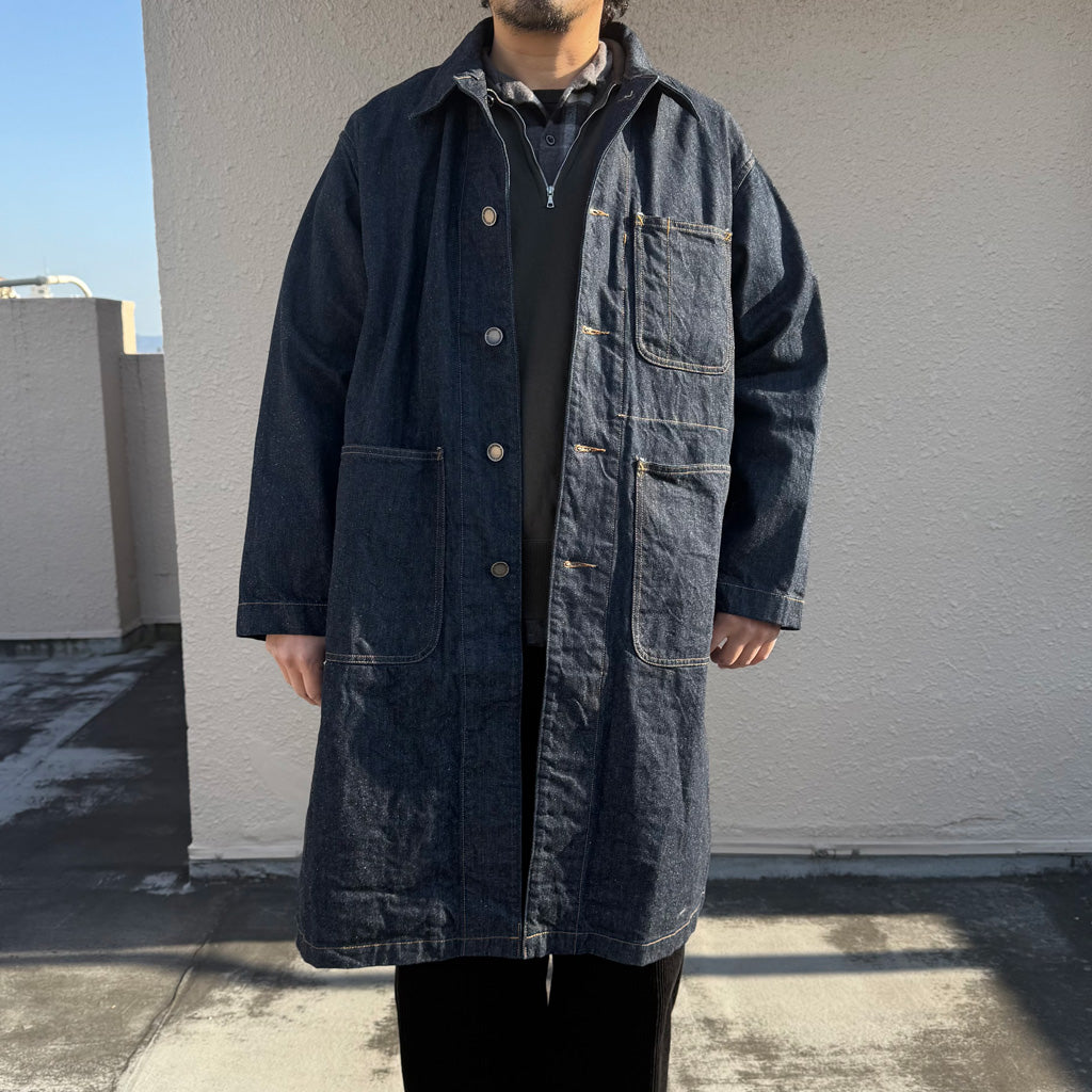 ENGINEERED GARMENTS WORKADAY : Shop Coat-12oz Cone Denim