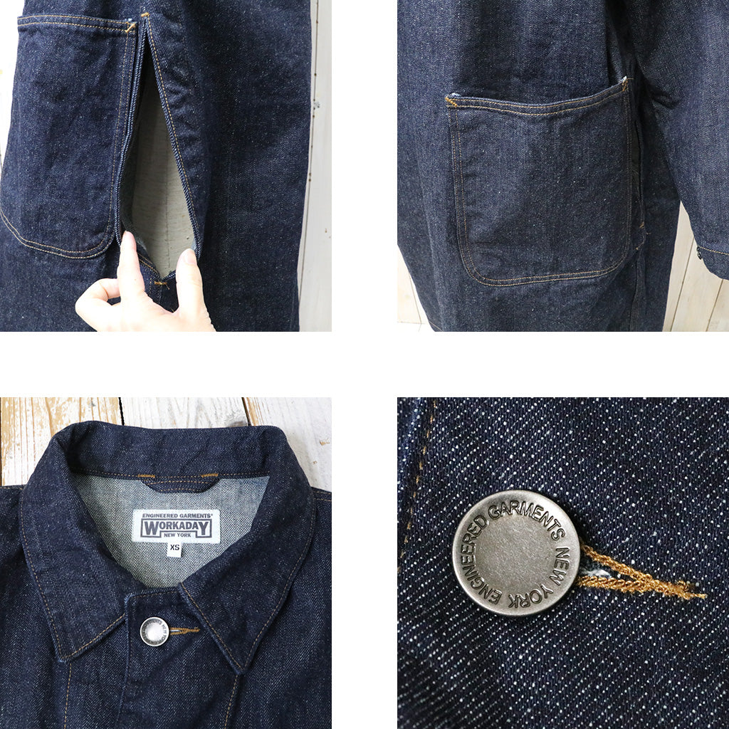 ENGINEERED GARMENTS WORKADAY : Shop Coat-12oz Cone Denim