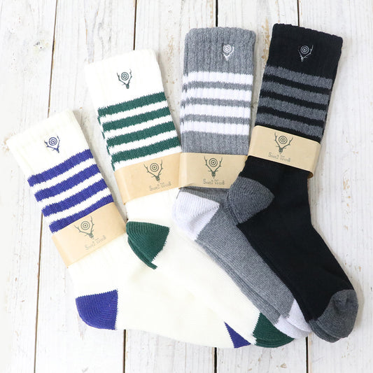 【SALE30%OFF】SOUTH2 WEST8 : Socks-3 Lines