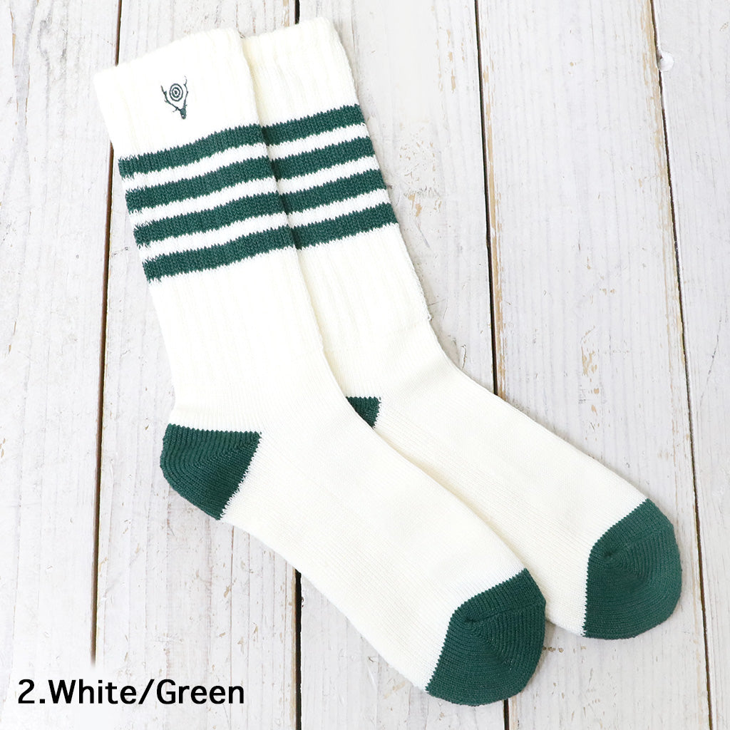 【SALE30%OFF】SOUTH2 WEST8 : Socks-3 Lines