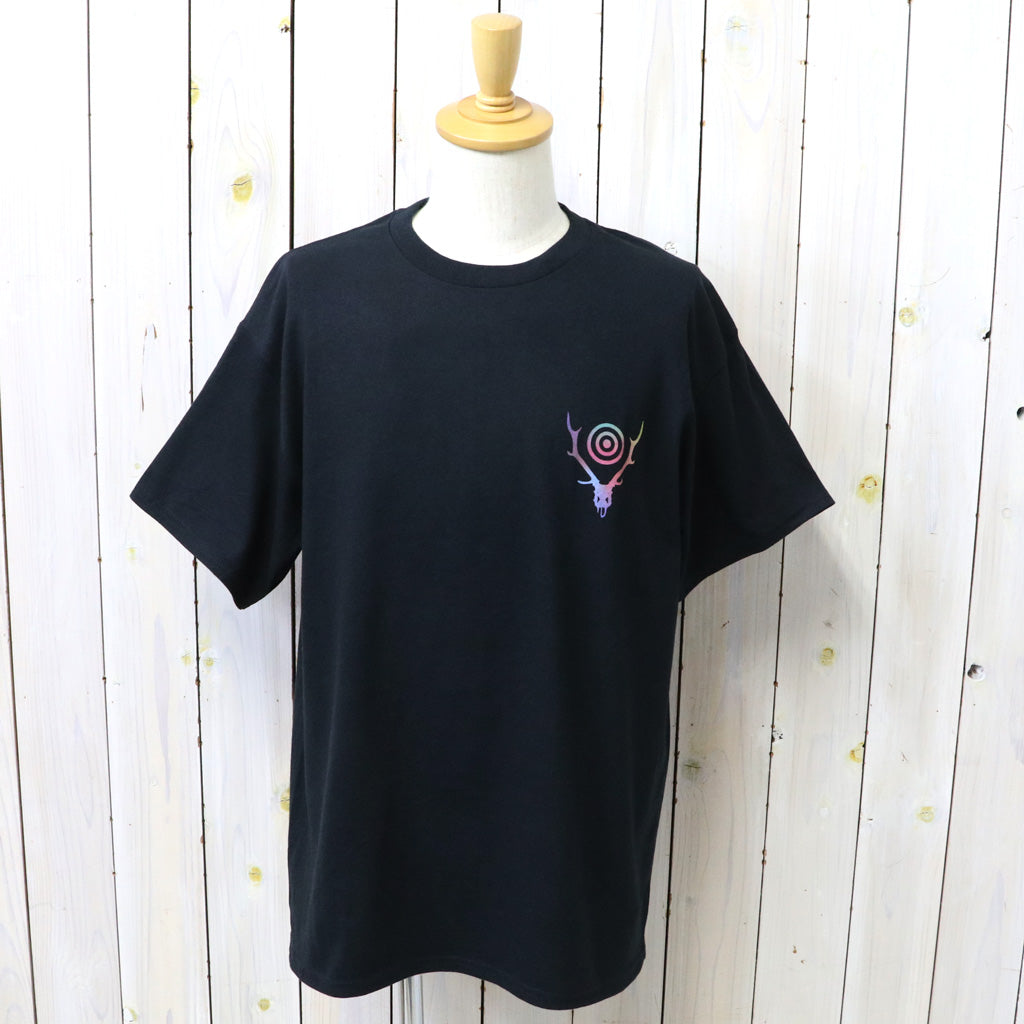 【SALE30%OFF】SOUTH2 WEST8 : S/S Crew Neck Tee-Skull & Target Gradation (Black)