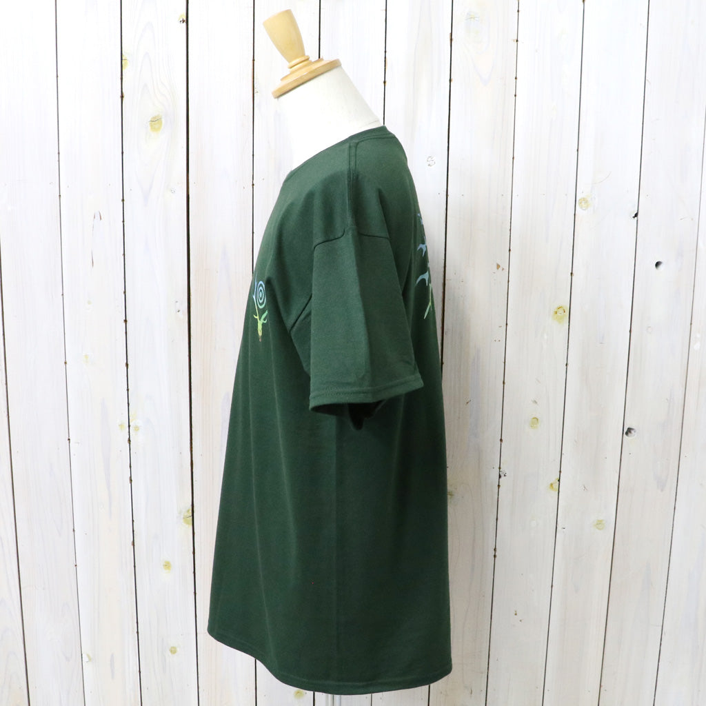 SOUTH2 WEST8 : S/S Crew Neck Tee-Skull & Target Gradation (Dk.Green)