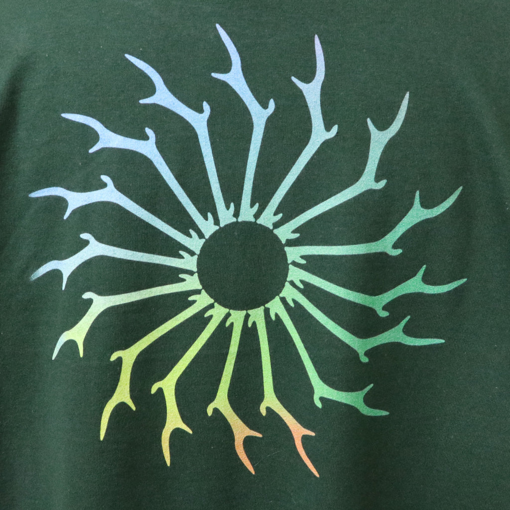 SOUTH2 WEST8 : S/S Crew Neck Tee-Skull & Target Gradation (Dk.Green)