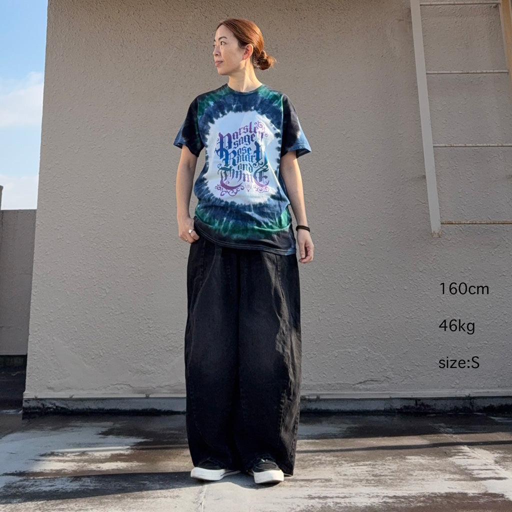 【SALE30%OFF】SOUTH2 WEST8 : S/S Crew Neck Tee-Tie-Dye/Printed (Blue)