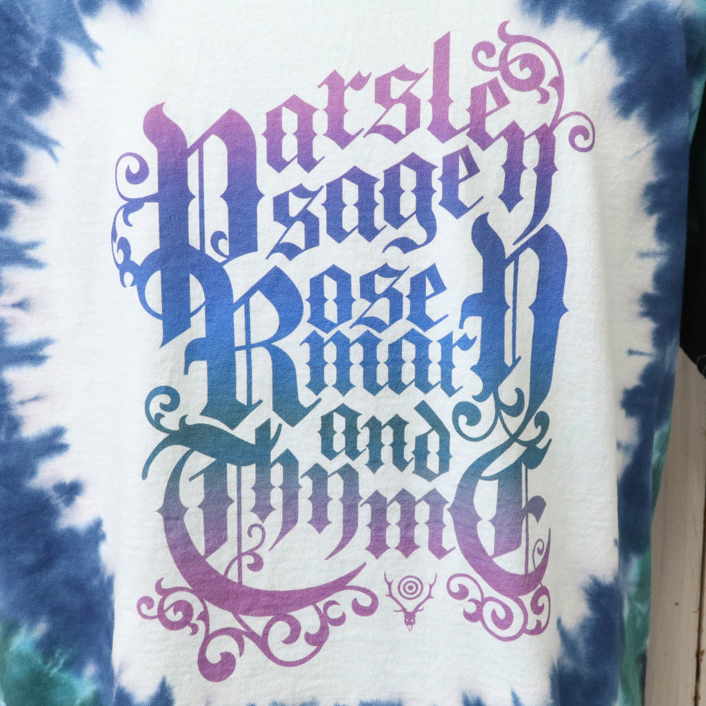 【SALE30%OFF】SOUTH2 WEST8 : S/S Crew Neck Tee-Tie-Dye/Printed (Blue)