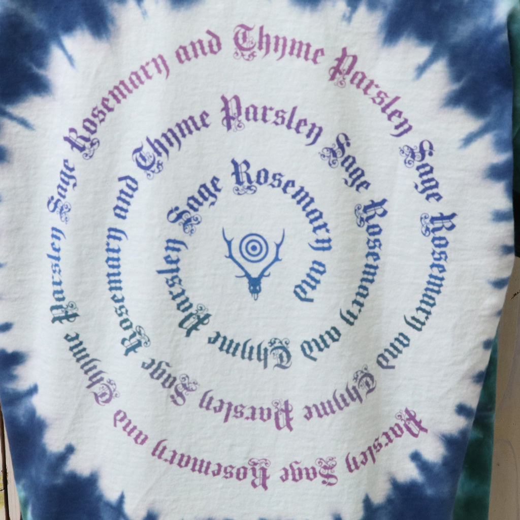 【SALE30%OFF】SOUTH2 WEST8 : S/S Crew Neck Tee-Tie-Dye/Printed (Blue)