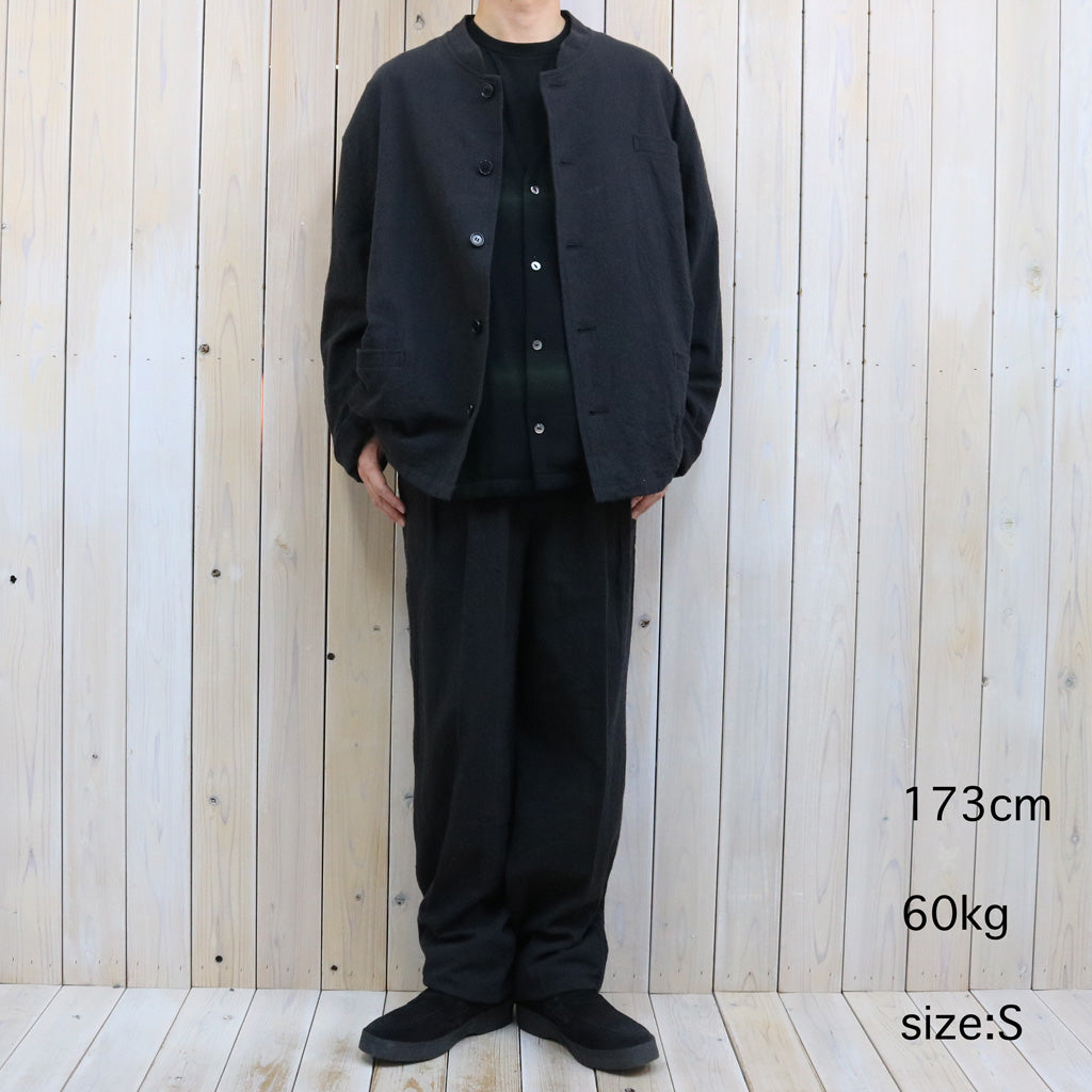 Needles : Stand Collar Uncon Jacket-Slub Cloth