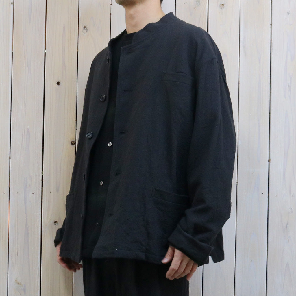 Needles : Stand Collar Uncon Jacket-Slub Cloth