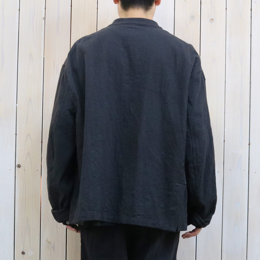 Needles : Stand Collar Uncon Jacket-Slub Cloth