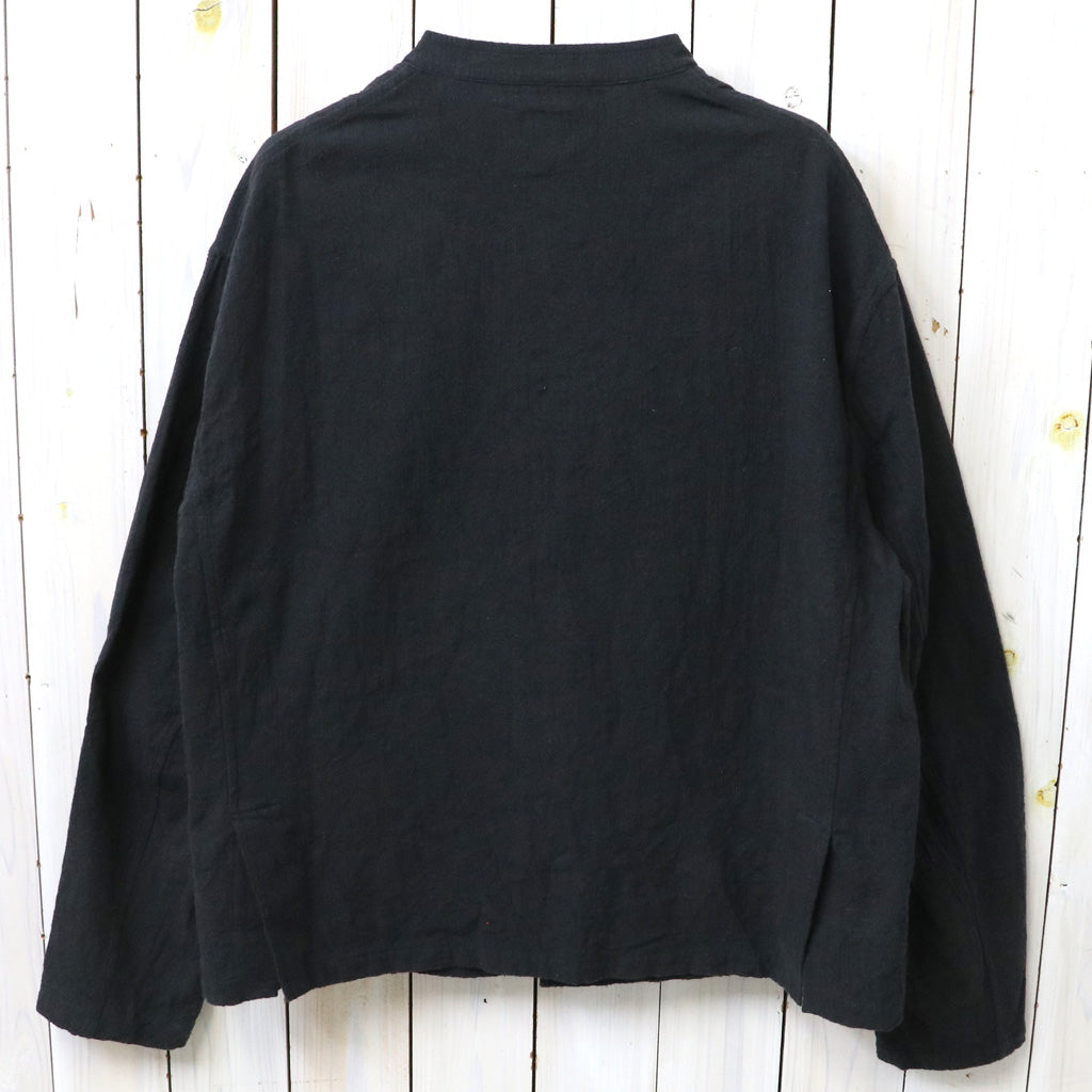 Needles : Stand Collar Uncon Jacket-Slub Cloth