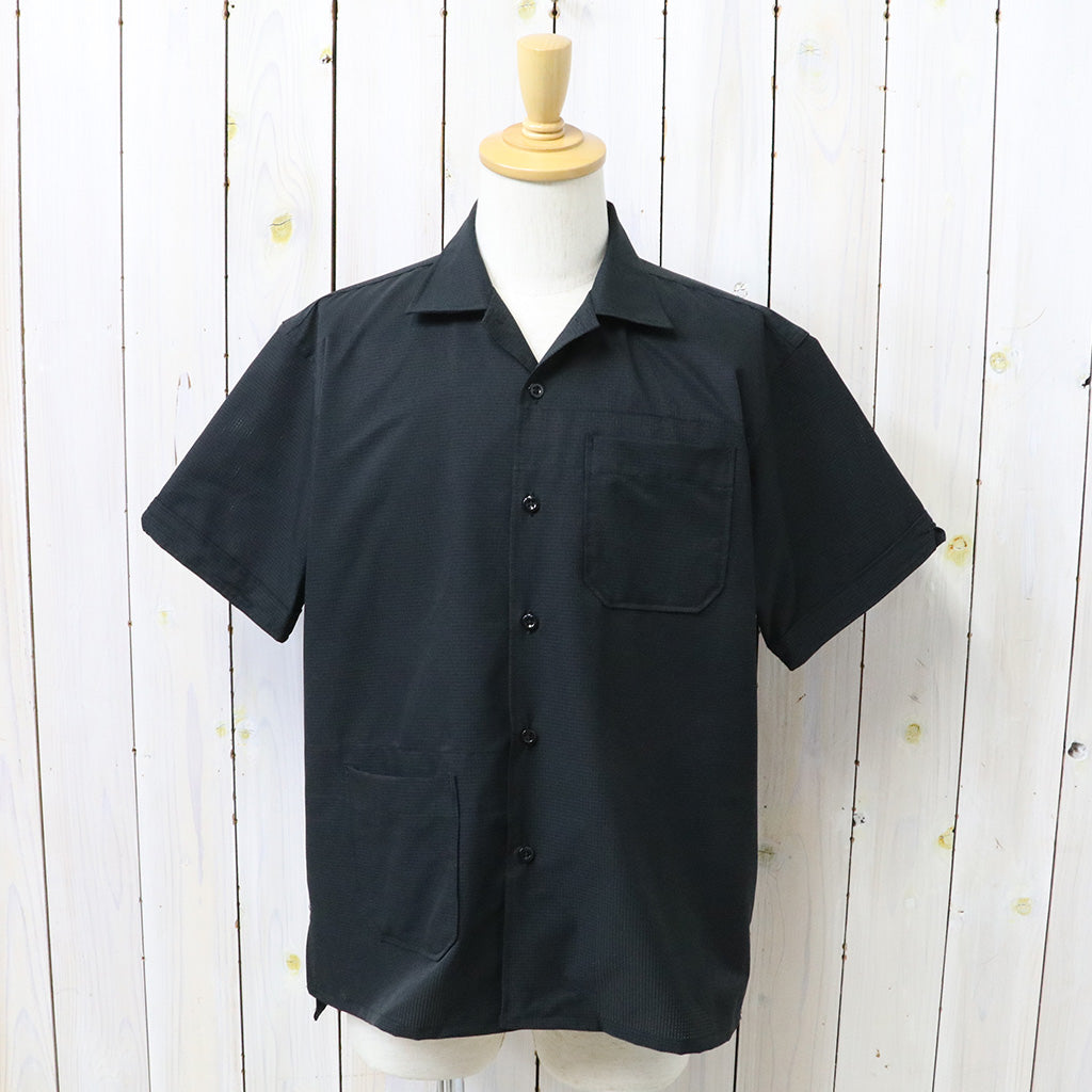ENGINEERED GARMENTS : Camp Shirt-Polyester Mesh (Black)