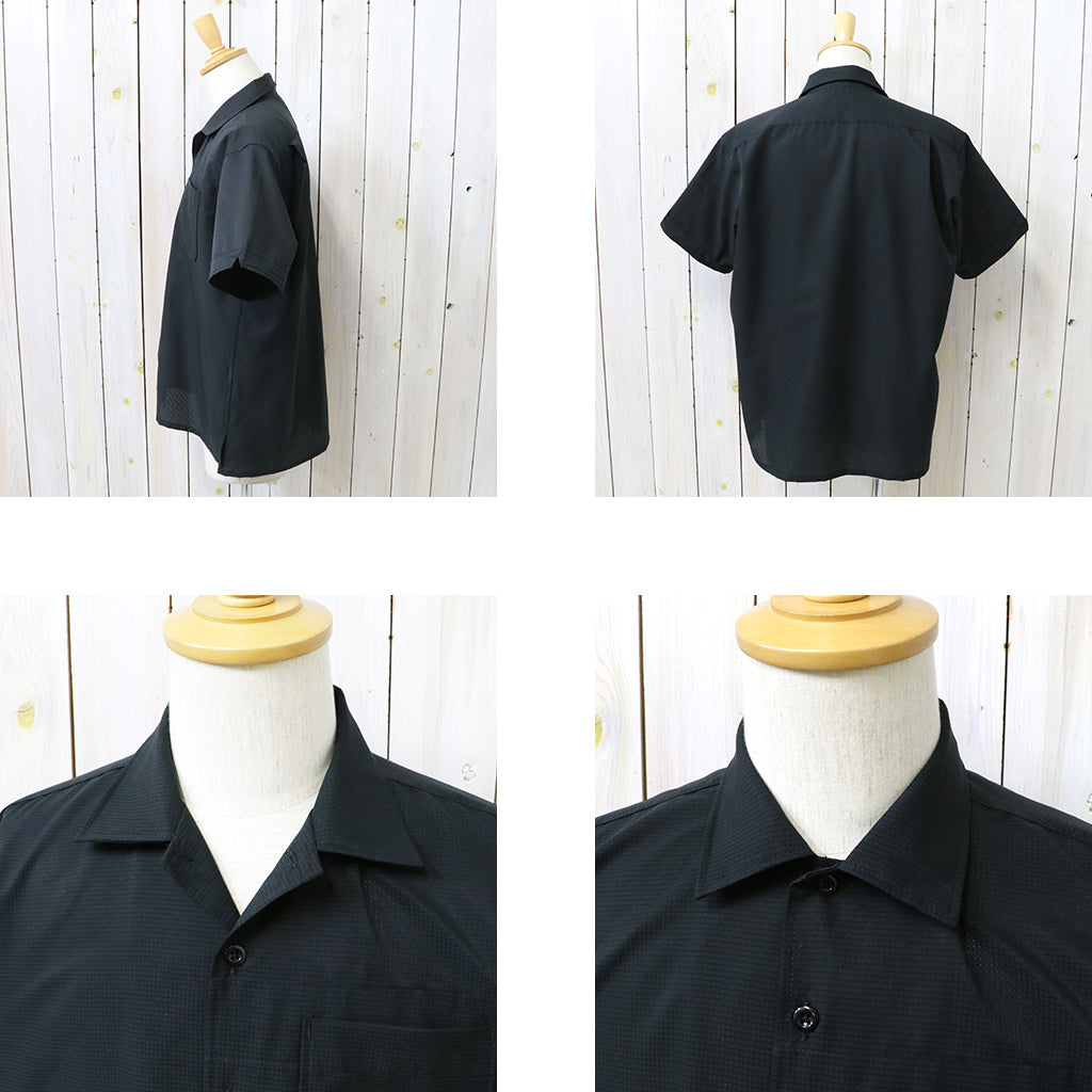ENGINEERED GARMENTS : Camp Shirt-Polyester Mesh (Black)