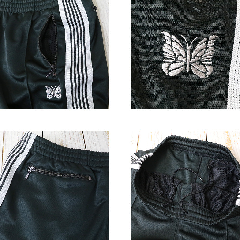 Needles : Narrow Track Pant-Poly Smooth (Charcoal)