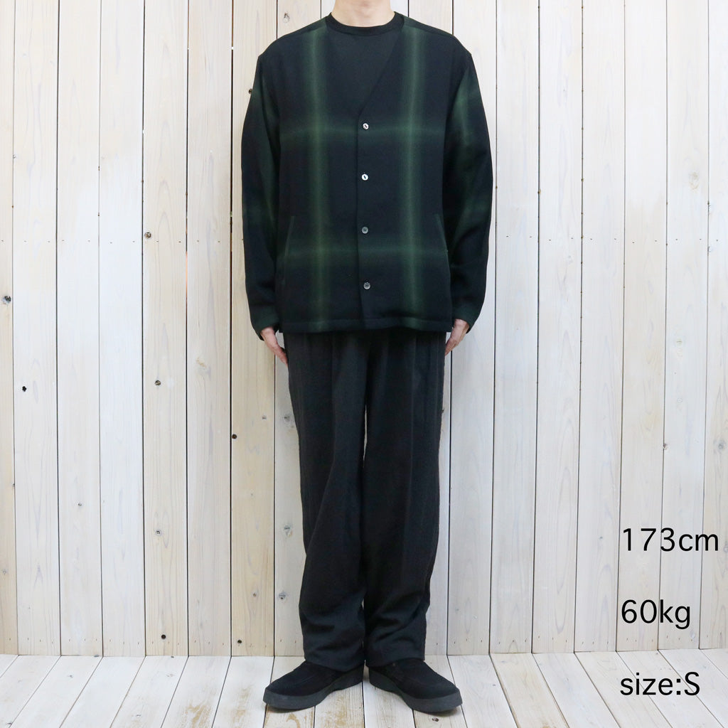 【SALE40%OFF】Needles : V Neck Shirt-Rayon Plaid (Black)