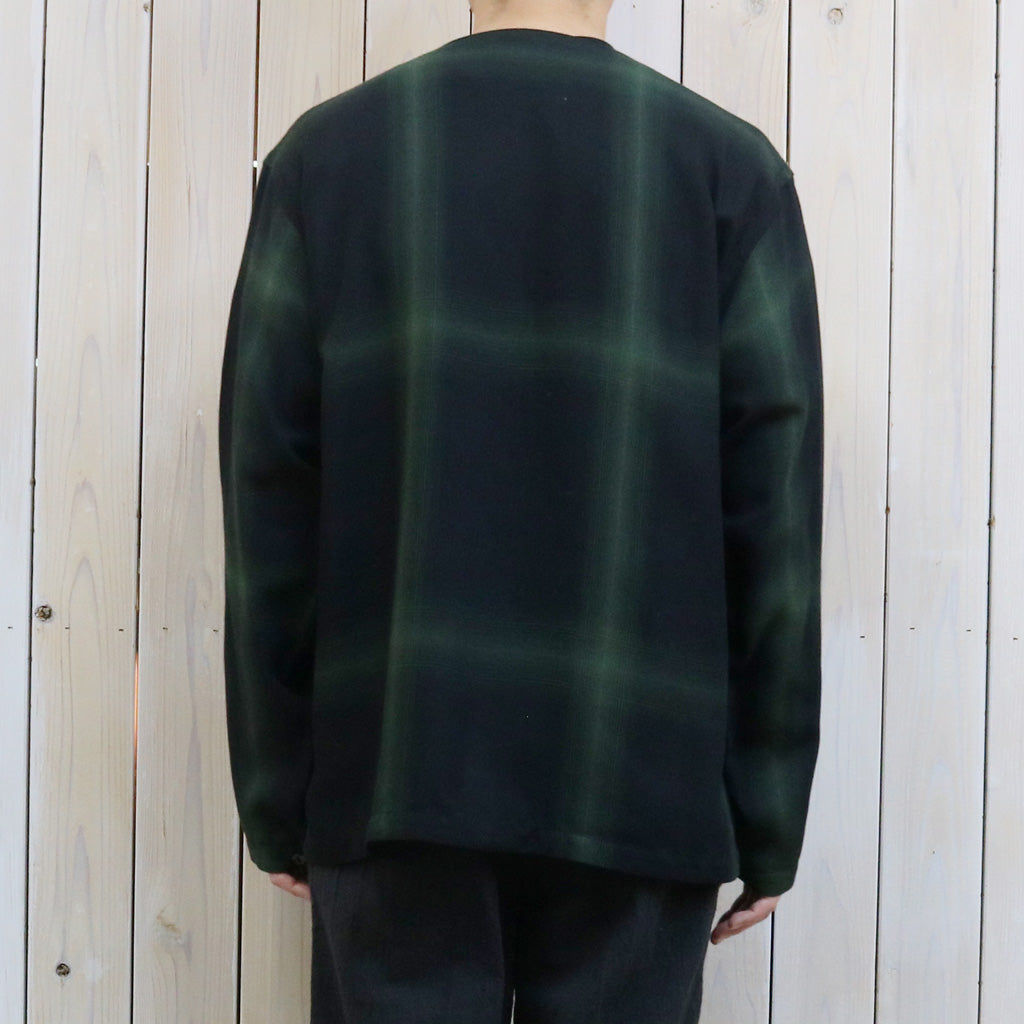 【SALE40%OFF】Needles : V Neck Shirt-Rayon Plaid (Black)