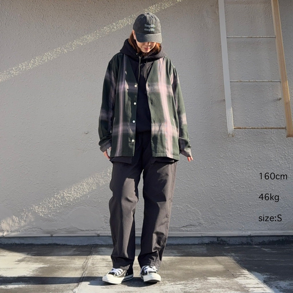 【SALE40%OFF】Needles : V Neck Shirt-Rayon Plaid (Green)