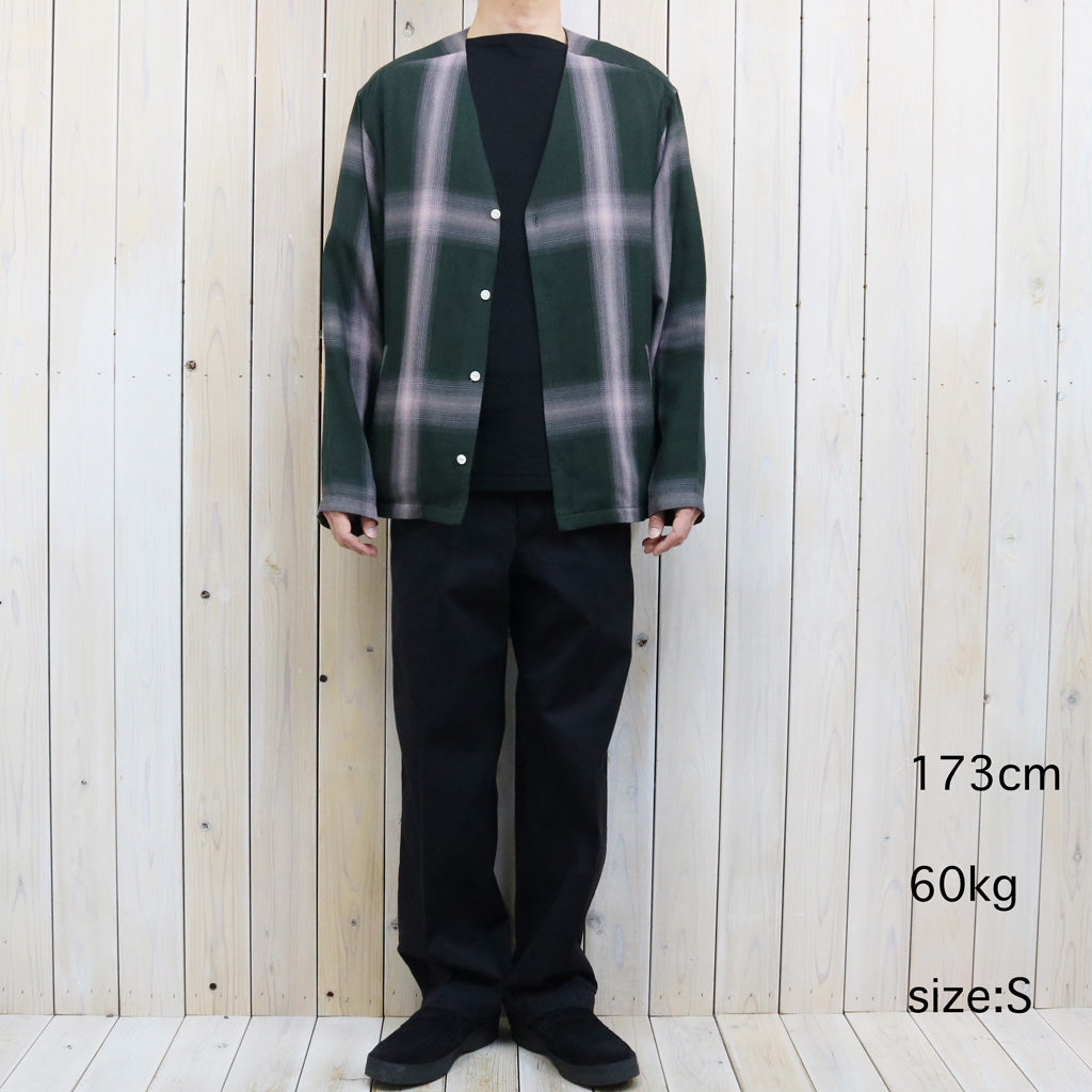 【SALE40%OFF】Needles : V Neck Shirt-Rayon Plaid (Green)