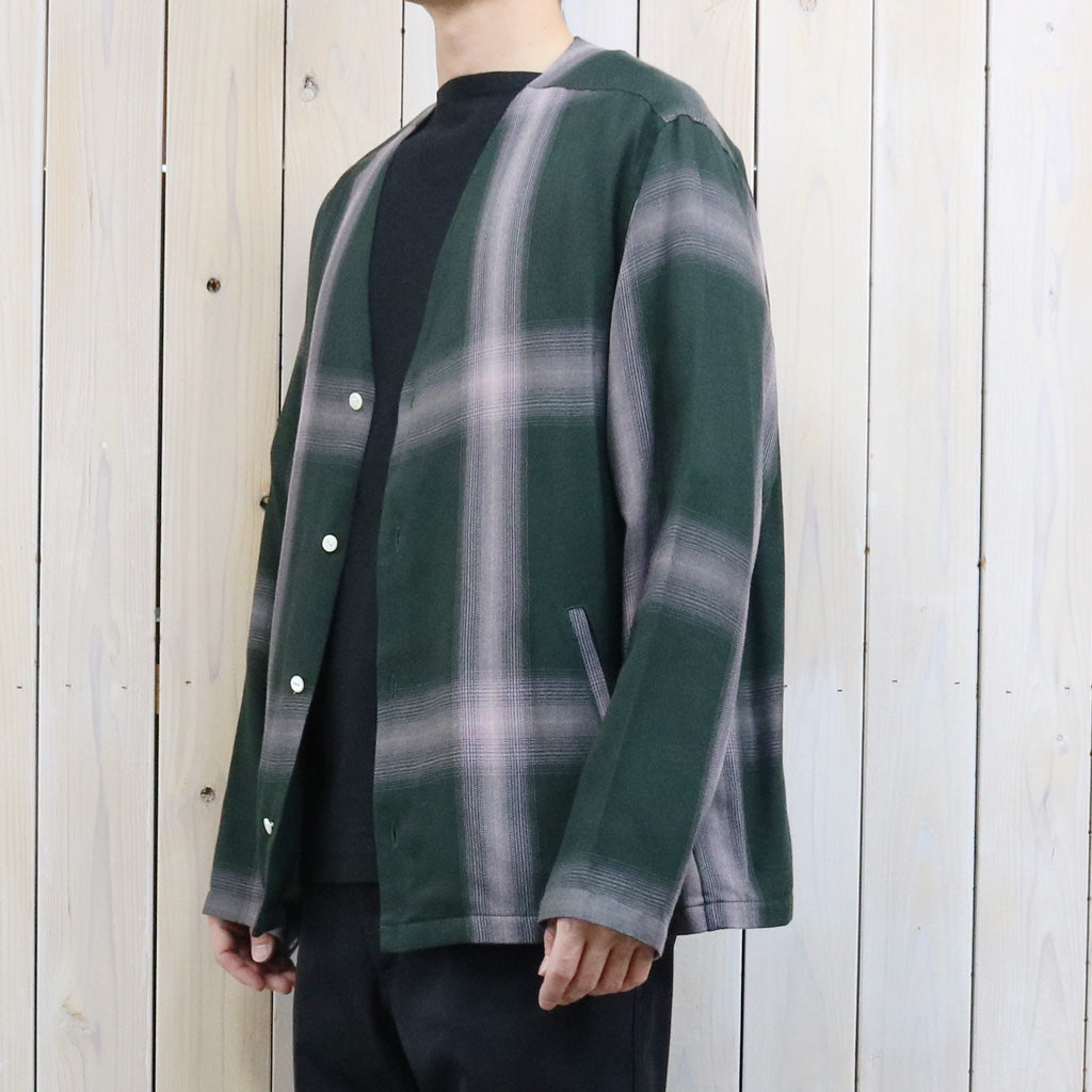 【SALE40%OFF】Needles : V Neck Shirt-Rayon Plaid (Green)