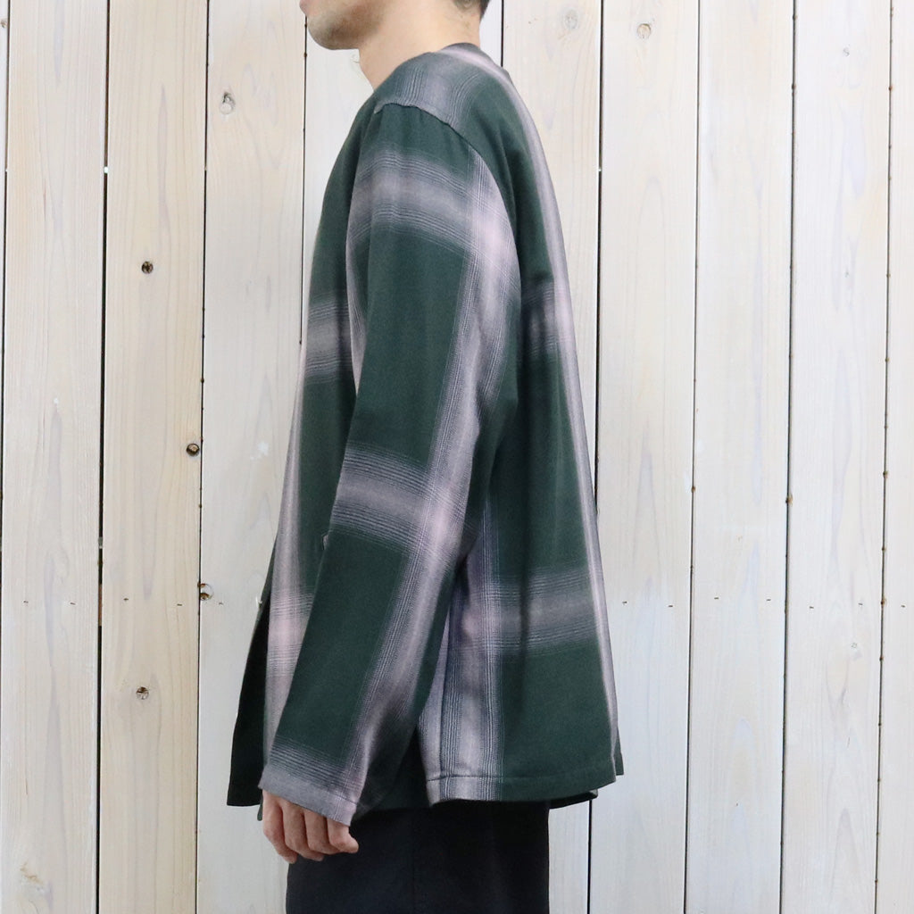 【SALE40%OFF】Needles : V Neck Shirt-Rayon Plaid (Green)