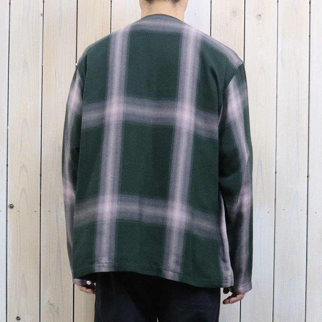 【SALE40%OFF】Needles : V Neck Shirt-Rayon Plaid (Green)