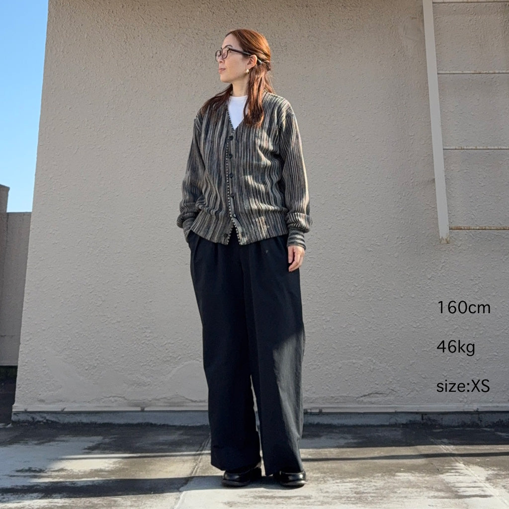 【SALE50%OFF】Needles : Knit Cardigan-Crepe Weave (Black) (SX455)
