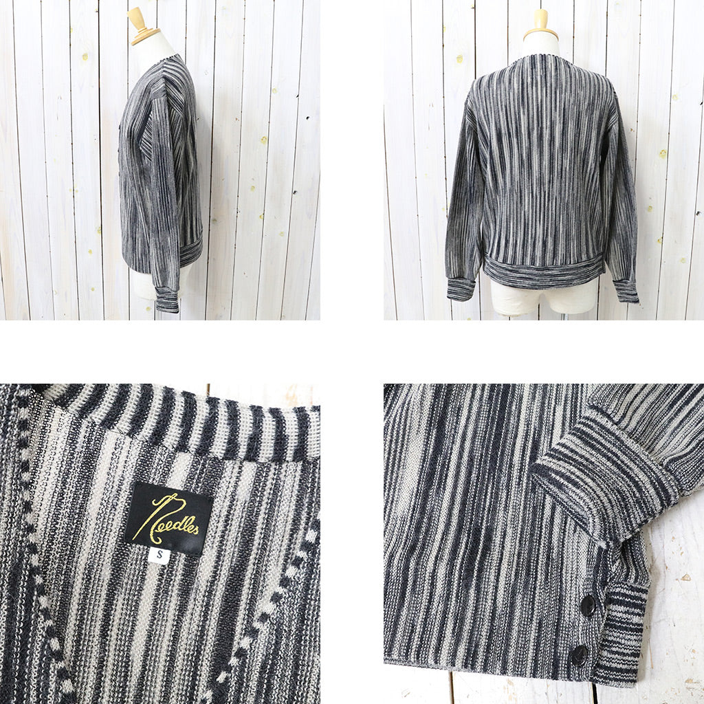 Needles : Knit Cardigan-Crepe Weave (Black)