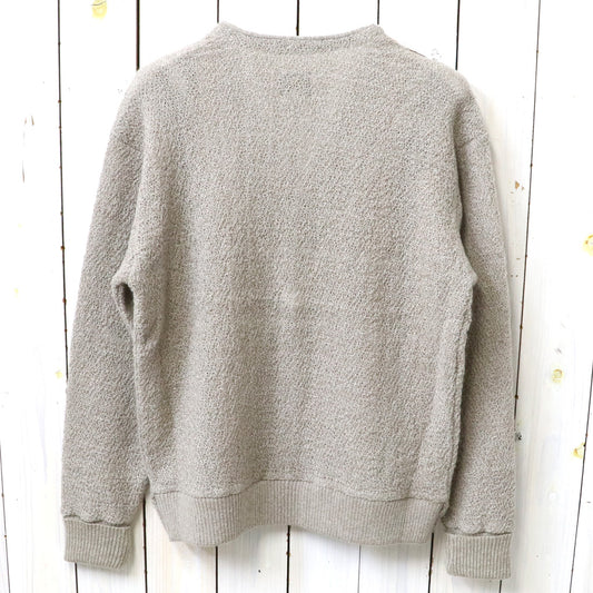 Needles : Knit Cardigan-Crepe Weave Stripe (Taupe)