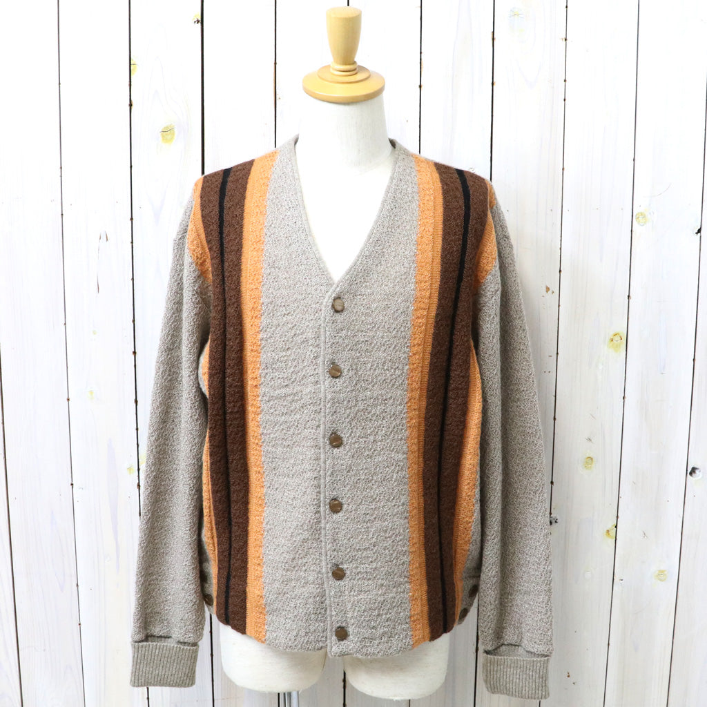 【SALE40%OFF】Needles : Knit Cardigan-Crepe Weave Stripe (Taupe) (SX456)