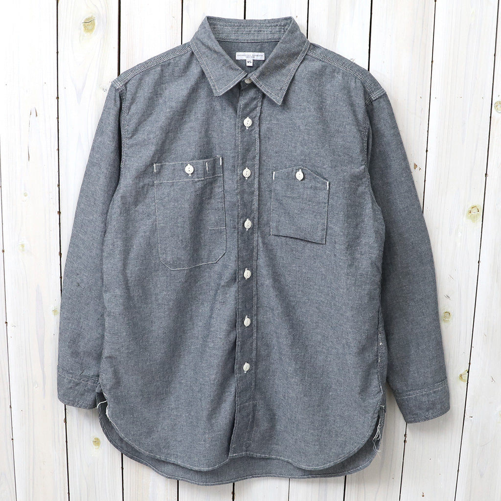 ENGINEERED GARMENTS : Work Shirt-Cotton Chambray (Grey)