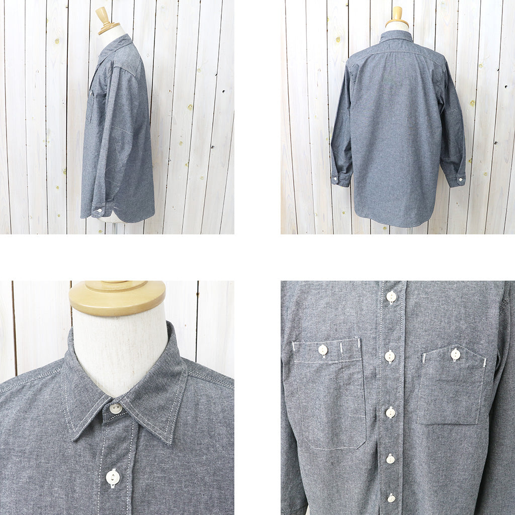 ENGINEERED GARMENTS : Work Shirt-Cotton Chambray (Grey)