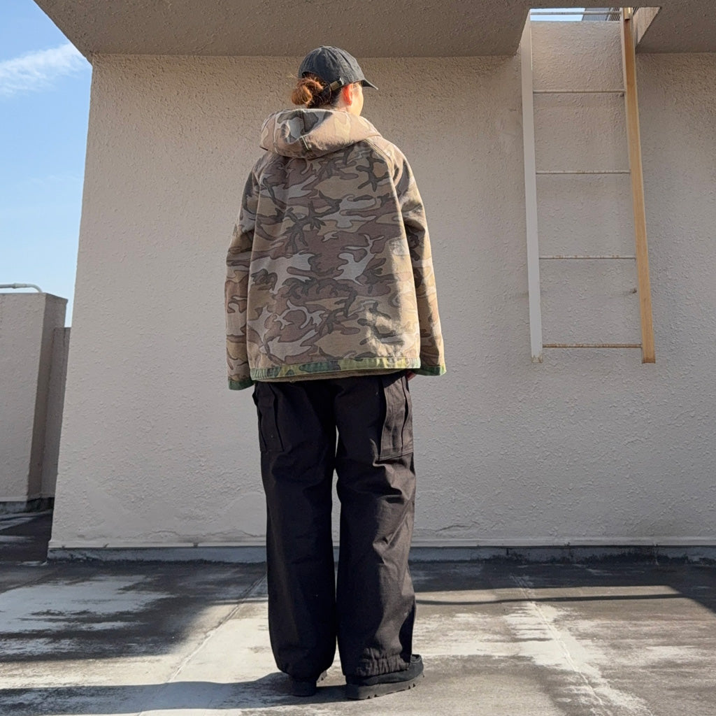 Needles : Reversible Hooded Coat-Camo Twill