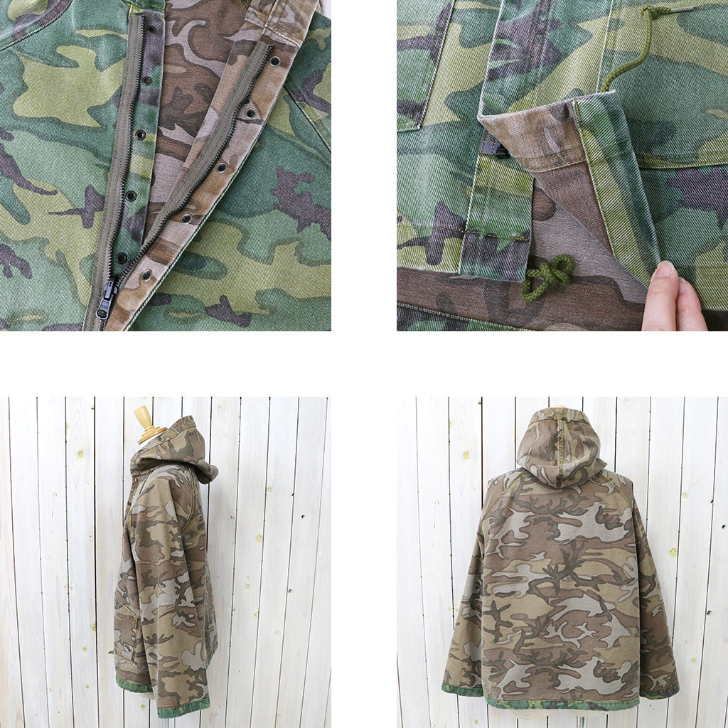 Needles : Reversible Hooded Coat-Camo Twill