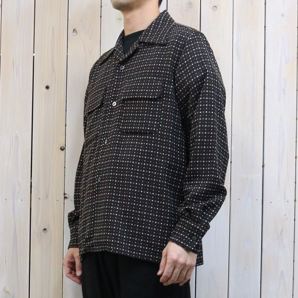 【SALE40%OFF】Needles : Classic Shirt-Dobby Square (Black/Small)