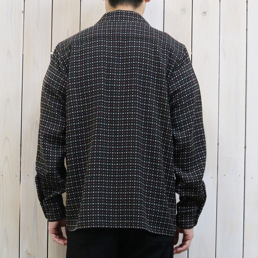 【SALE40%OFF】Needles : Classic Shirt-Dobby Square (Black/Small)
