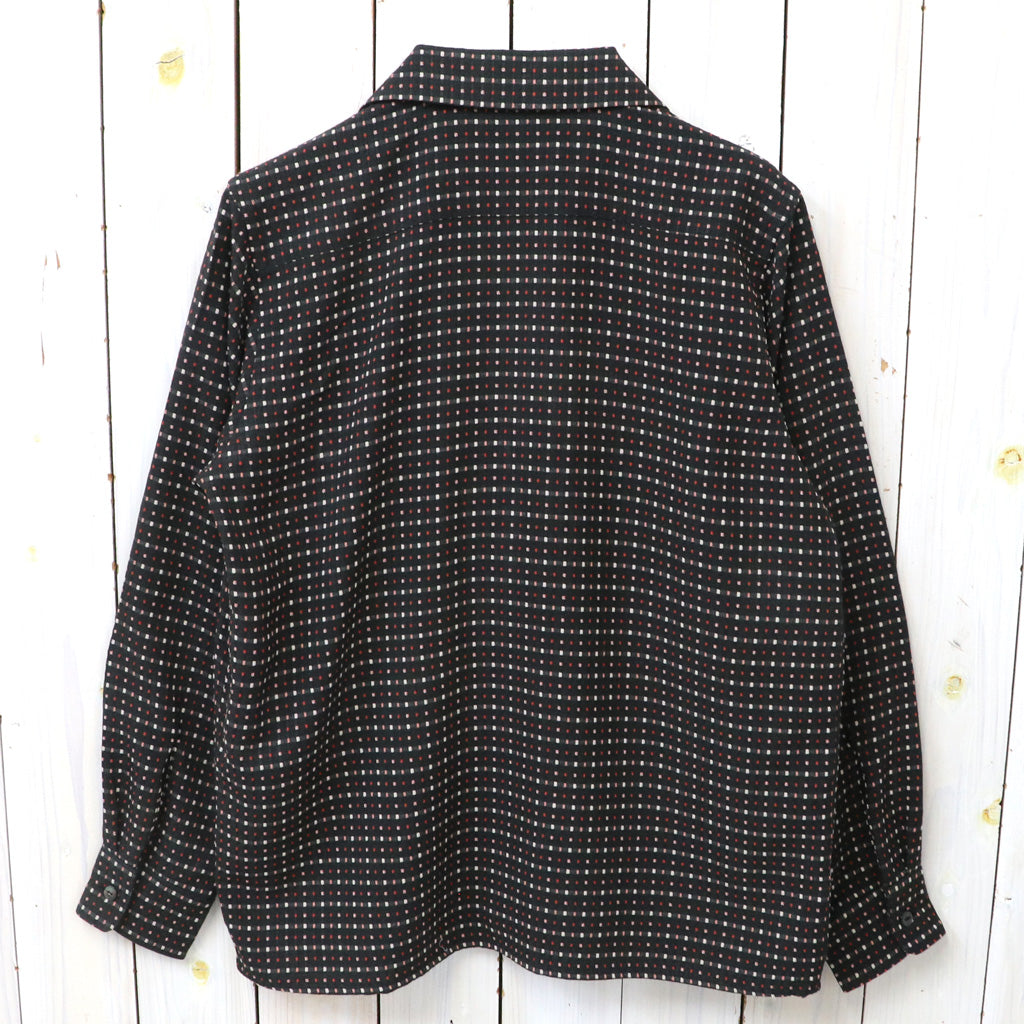 【SALE40%OFF】Needles : Classic Shirt-Dobby Square (Black/Small)