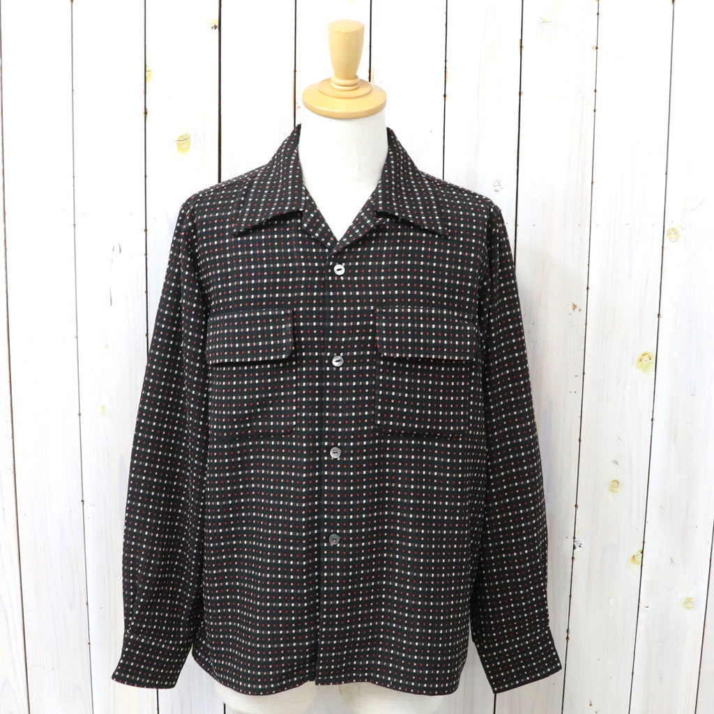 【SALE40%OFF】Needles : Classic Shirt-Dobby Square (Black/Small)