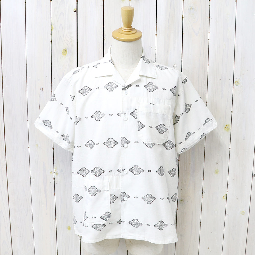 ENGINEERED GARMENTS : Camp Shirt-Cotton Ikat Print