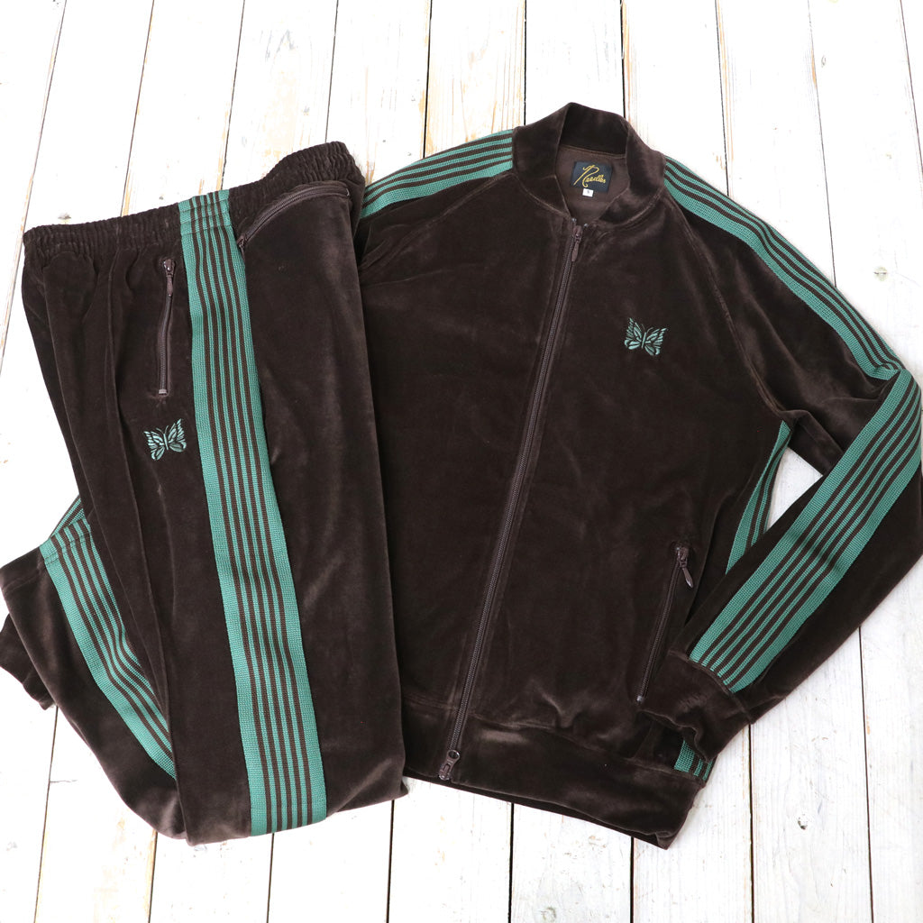 Needles : Narrow Track Pant-C/Pe Velour (Brown)