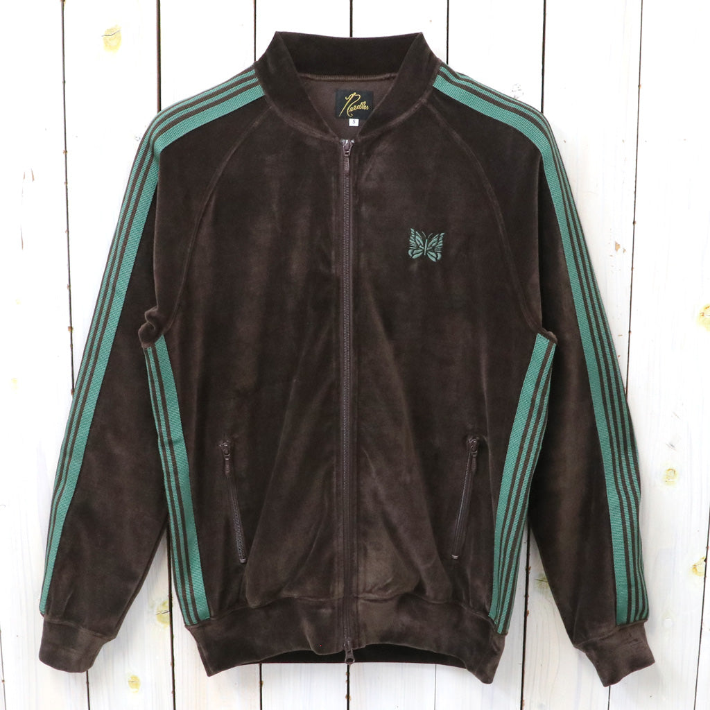 【SALE40%OFF】Needles : Rib Collar Track Jacket-C/PE Velour (Brown)
