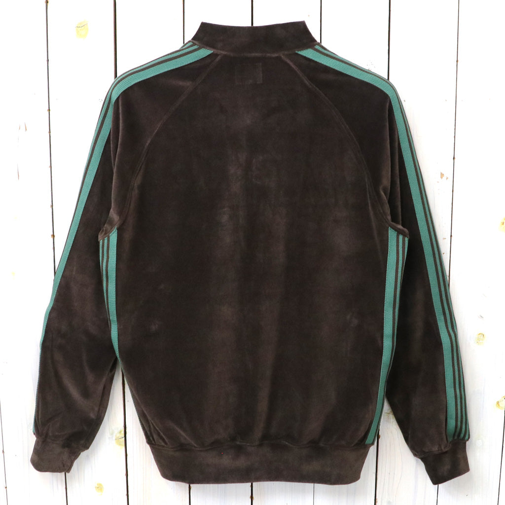 Needles : Rib Collar Track Jacket-C/PE Velour (Brown)