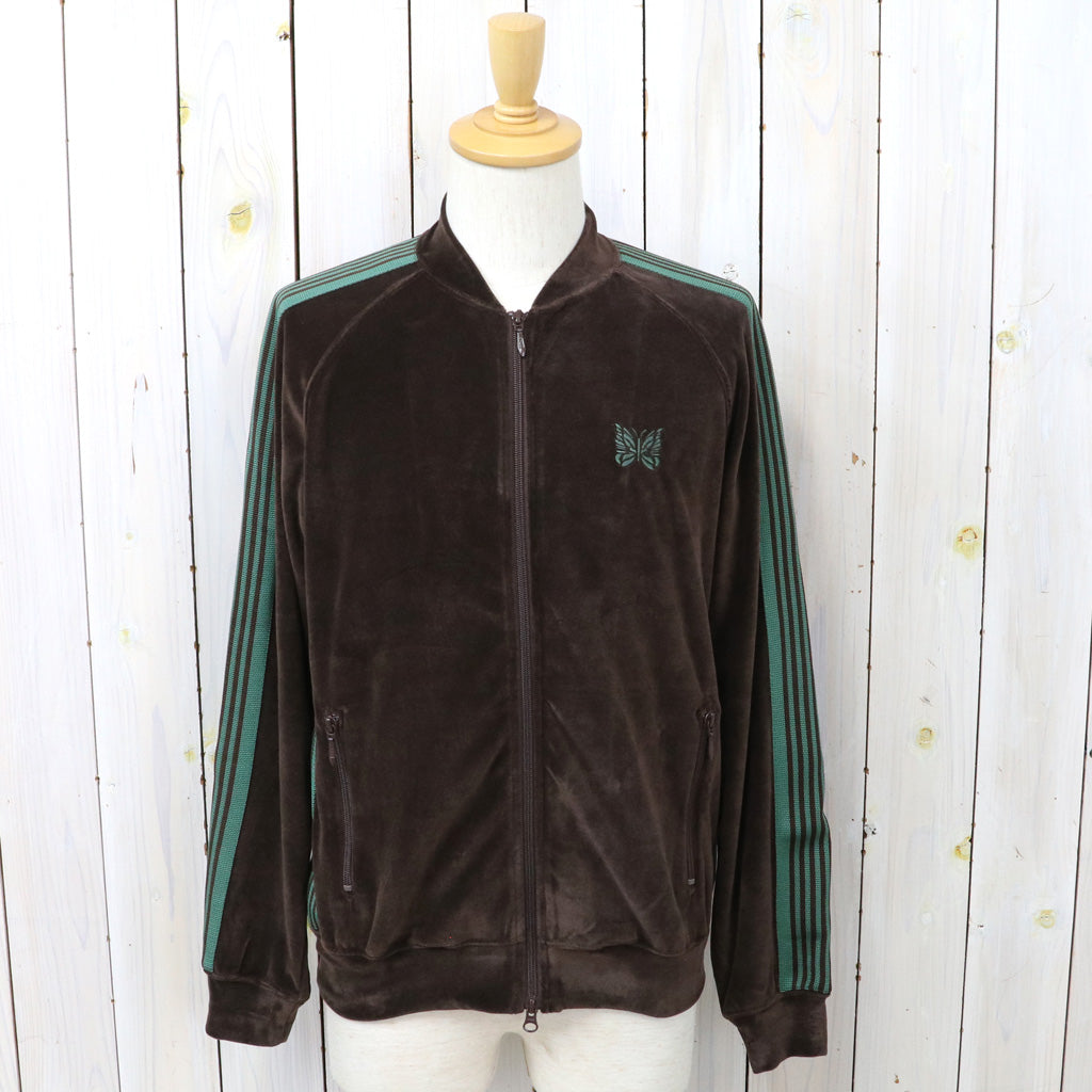 【SALE40%OFF】Needles : Rib Collar Track Jacket-C/PE Velour (Brown)