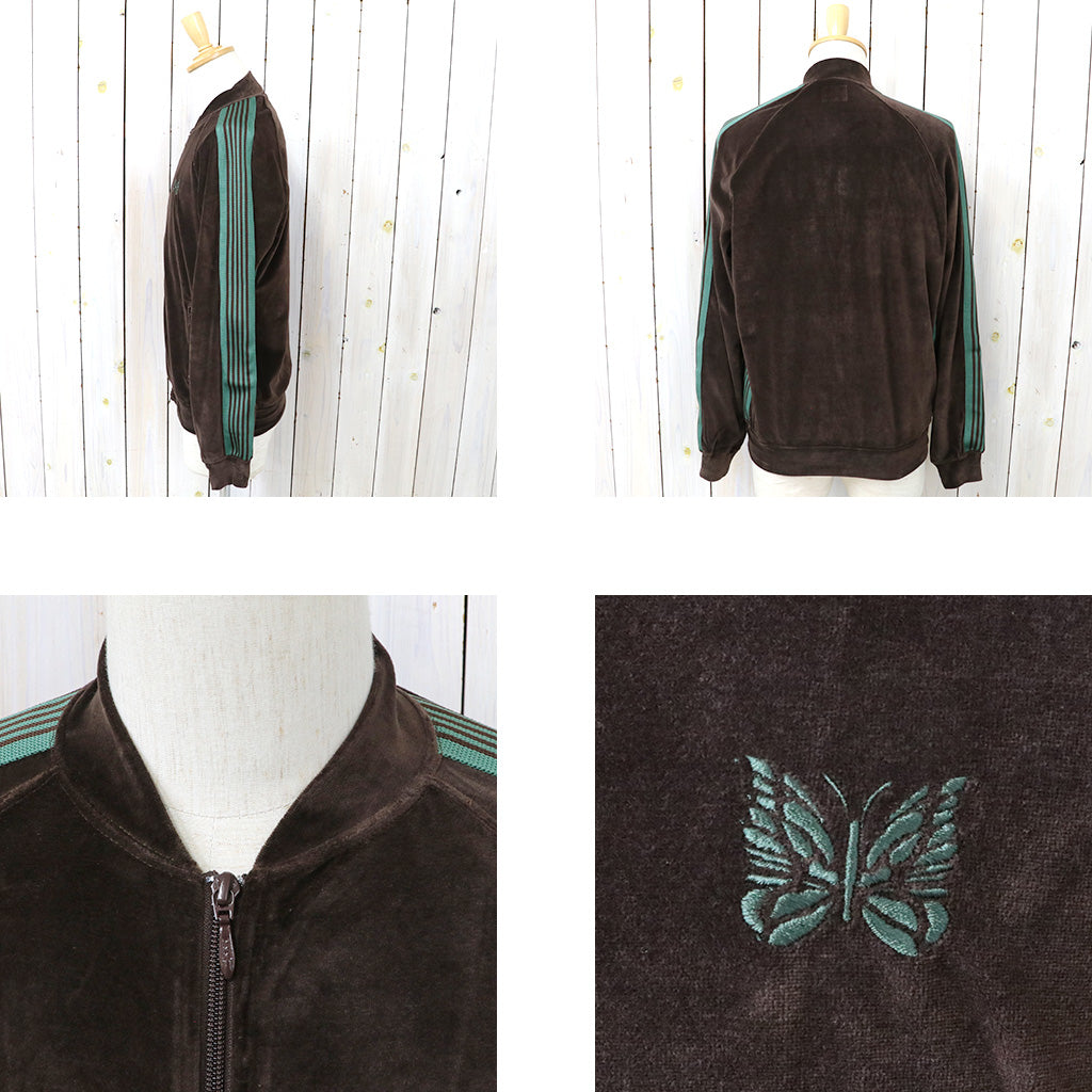 【SALE40%OFF】Needles : Rib Collar Track Jacket-C/PE Velour (Brown)