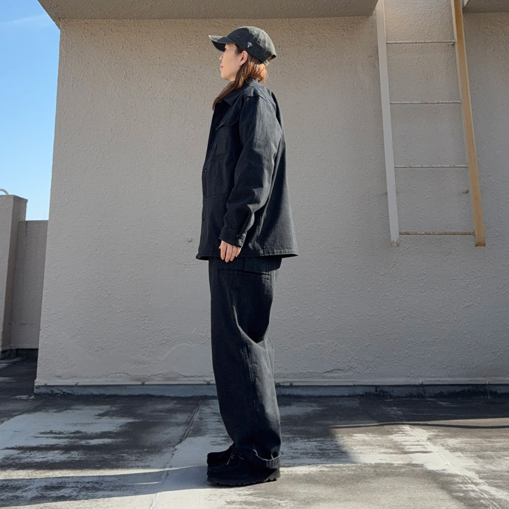【SALE40%OFF】Needles : String Field Pant-Cotton Herringbone (Black)