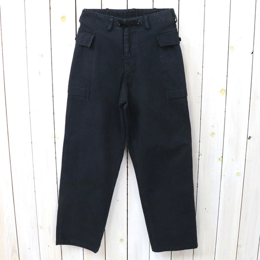 Needles : String Field Pant-Cotton Herringbone (Black)