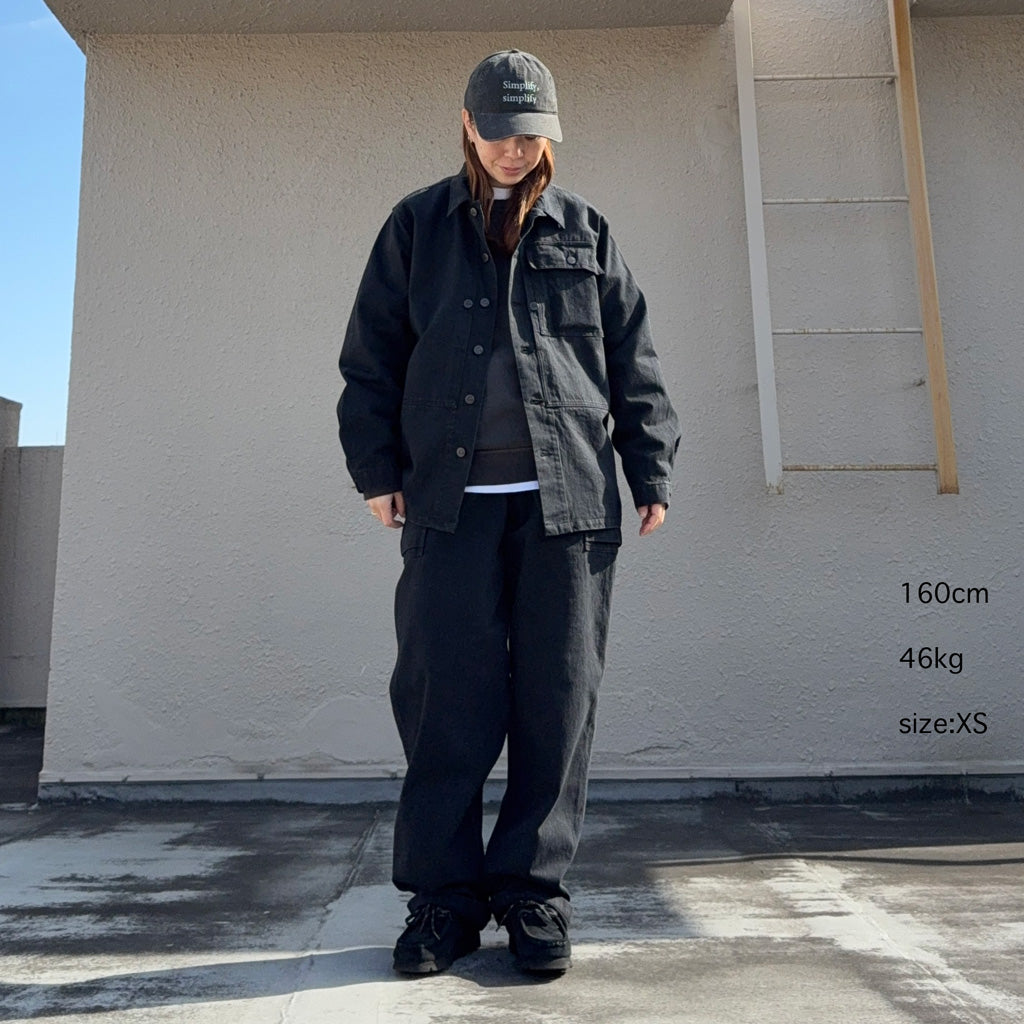 【SALE40%OFF】Needles : P-44 Jacket-Cotton Herringbone (Black)