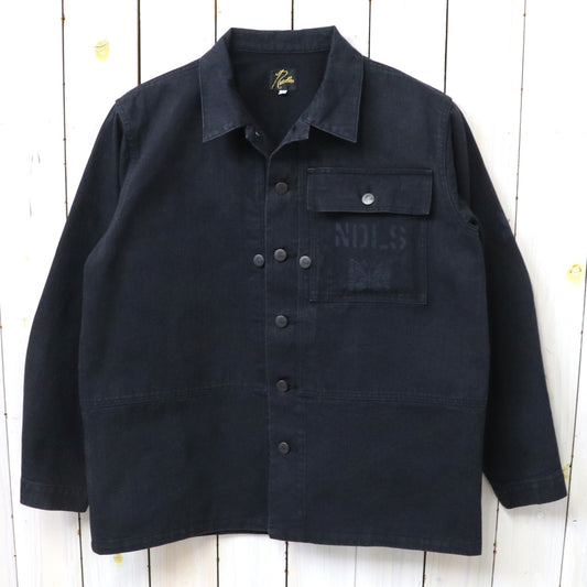 【SALE40%OFF】Needles : P-44 Jacket-Cotton Herringbone (Black)