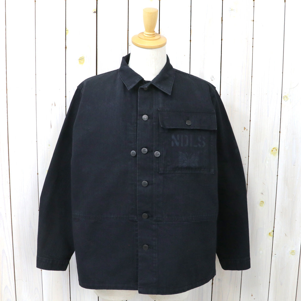 【SALE40%OFF】Needles : P-44 Jacket-Cotton Herringbone (Black)