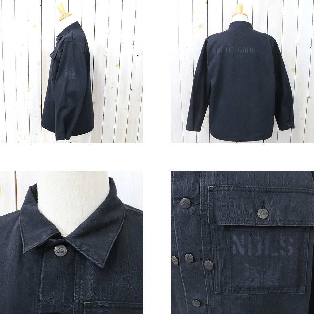 【SALE40%OFF】Needles : P-44 Jacket-Cotton Herringbone (Black)